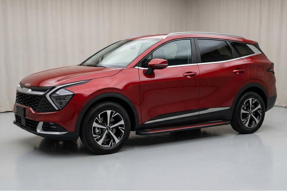 Kia Sportage 2021- гг. Боковые Подножки Maya Red (2 шт., Алюминий) Фото 1