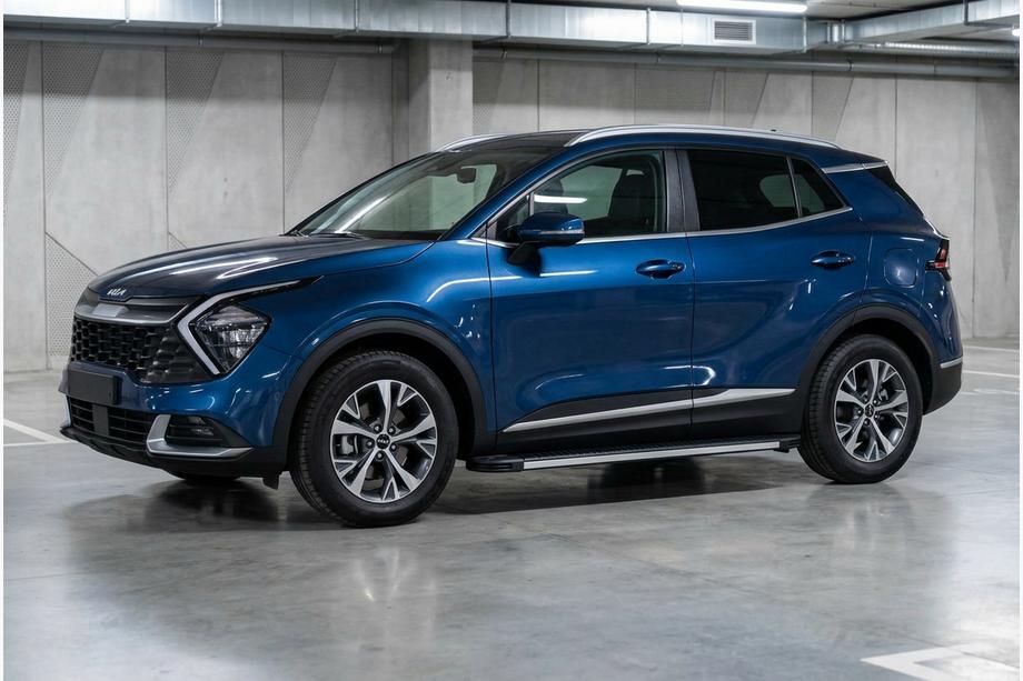 Kia Sportage 2021- гг. Боковые Подножки Maya V1 (2 шт., Алюминий) Фото 1
