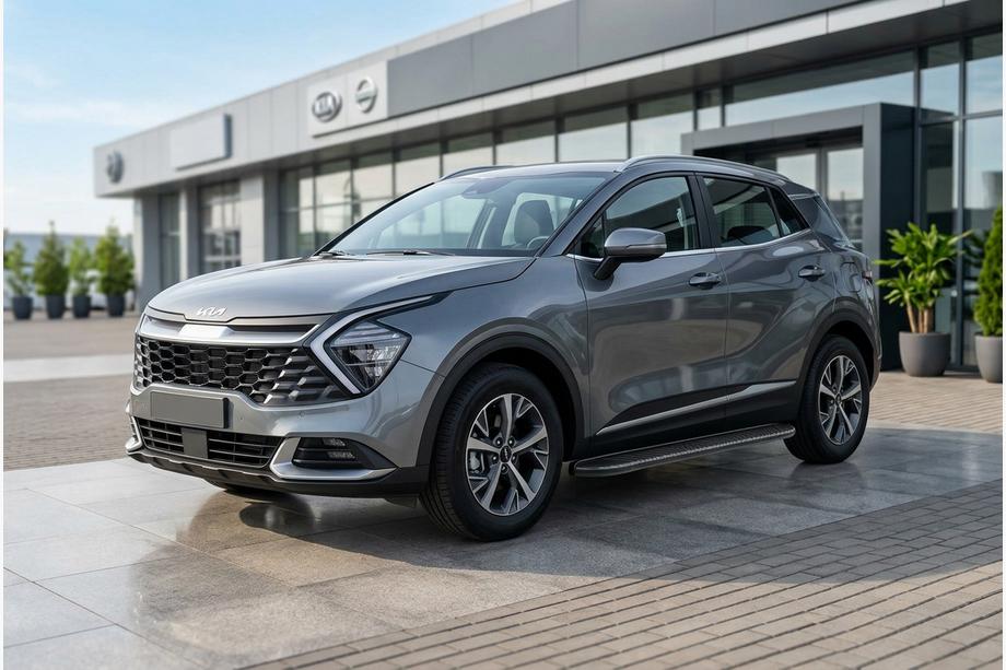 Kia Sportage 2021- гг. Боковые Подножки Bosphore Black (2 шт., Алюминий) Фото 1