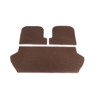 Коврик багажника 3-секционный (EVA, кирпичный) Volvo XC90 2002-2014 гг. фото 2