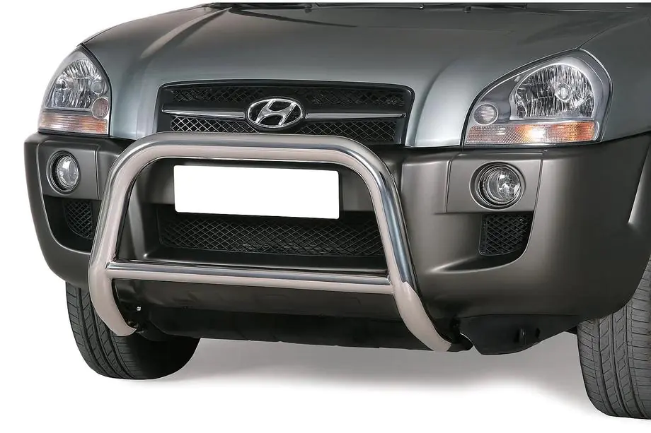 Hyundai Tucson JM 2004- гг. Кенгурятник Winbo V2 (нержавейка) Image