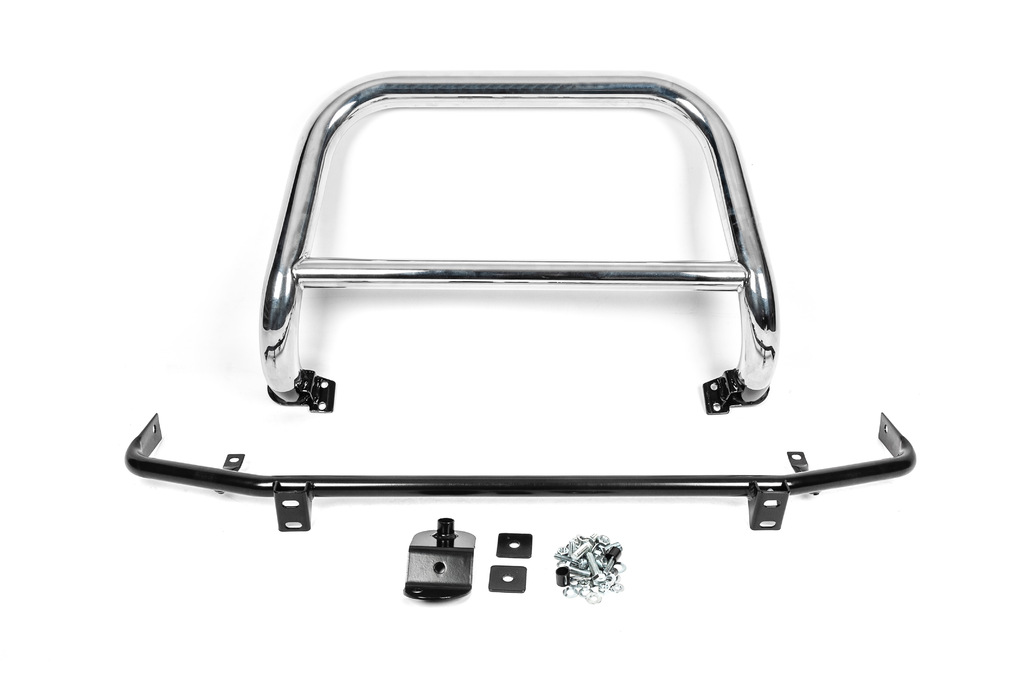 Кенгурятник Winbo V2 (нерж.) для Hyundai Tucson JM 2004- рр - фото 2