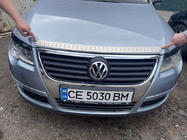 Volkswagen Passat B6 2006-2012 гг. Накладка на капот (1 шт, нержавейка) фото 1