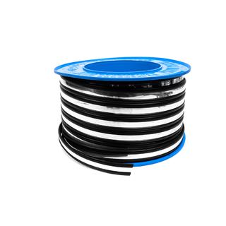 Черный молдинг на дверь с хромированной вставкой метражом sal16a (1 метр, 27 мм) фото 3