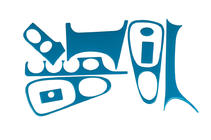 Накладка на панель приборов (синий) фото 1