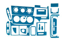 Opel Vectra B 1995-2002 гг. Накладки на панель приборов 1999-2003 (синий цвет) фото 1