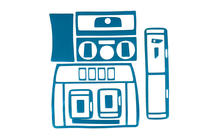 Volkswagen Passat B5 1997-2005 гг. Накладки на панель приборов 1996-2004 (синий цвет) фото 1