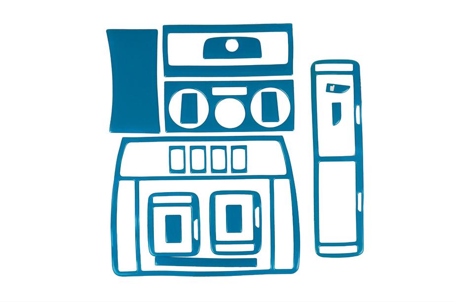 Volkswagen Passat B5 1997-2005 гг. Накладки на панель приборов 1996-2004 (синий цвет) Image