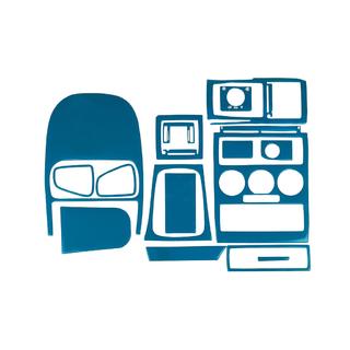 Накладка на панель приборов (синий) Opel Astra G classic 1998-2012 гг.