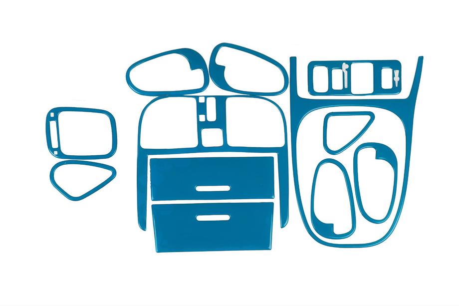 Накладки на панель приборов 1999-2003 (синий цвет) Image