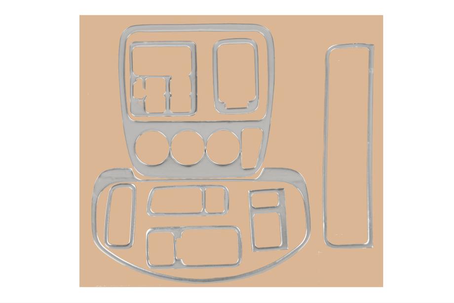 Honda CRV 1996-2001 гг. Накладки на панель приборов (алюминий) Image