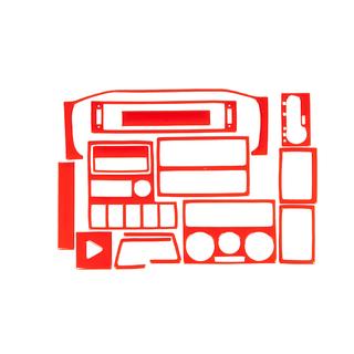 Накладки на панель 1999-2003 (красный цвет) Volkswagen T4 Transporter 1990-2003 гг.