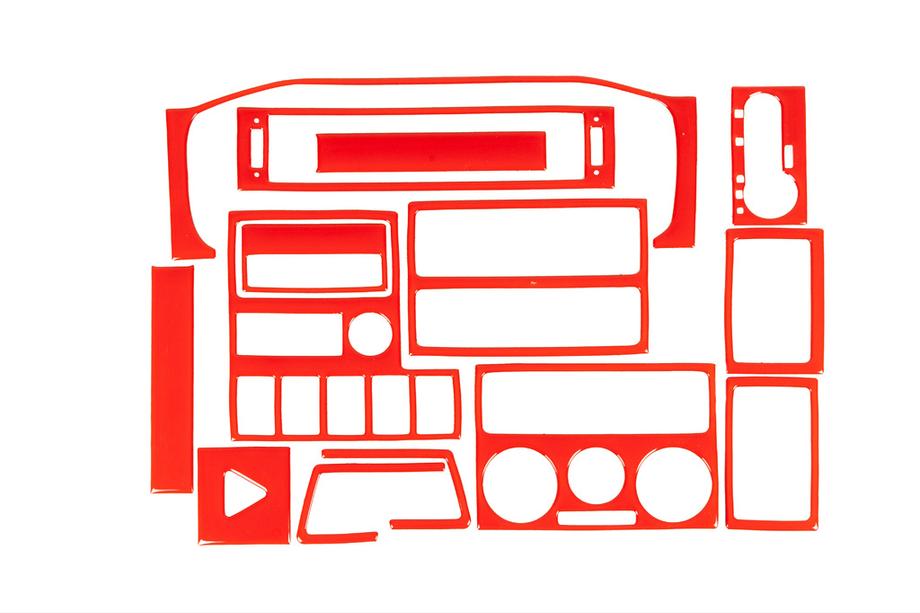 Volkswagen T4 Transporter 1990-2003 гг. Накладки на панель 1999-2003 (красный цвет) Image