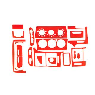 Накладки на панель 1995-1999 (красный цвет) Opel Vectra B 1995-2002 гг.