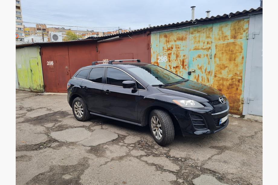 Mazda CX-7 2006-2012 гг. Поперечины на штатные места с замком Wingbar V3 (2 шт) Фото 1