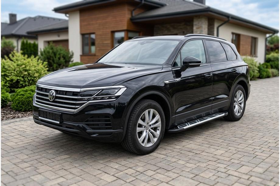 Volkswagen Touareg 2018- гг. Боковые Подножки Sunrise (2 шт., Алюминий) Фото 1