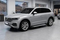 Volkswagen Touareg 2018- гг. Боковые Подножки Line (2 шт., Алюминий) фото 1