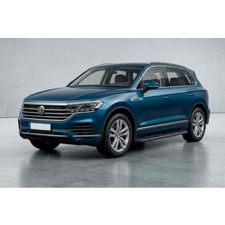 Боковые пороги Bosphorus Black (2 шт., алюминий) Volkswagen Touareg 2018- гг. фото 1