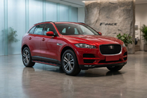 Jaguar F-PACE 2016- гг. Боковые Подножки Maya Red (2 шт., Алюминий) фото 1
