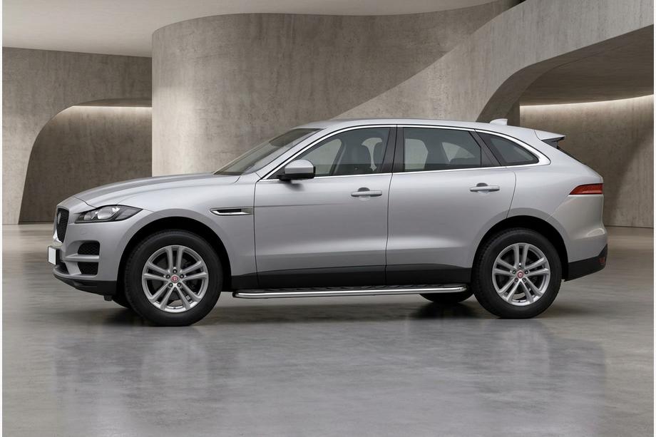 Jaguar F-PACE 2016- гг. Боковые Подножки Maydos V1 (2 шт., Алюминий) Фото 1