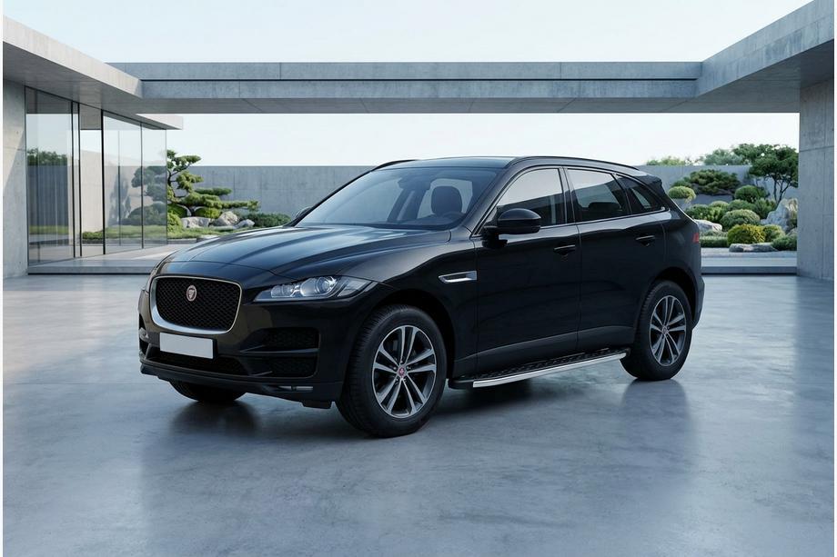 Jaguar F-PACE 2016- гг. Боковые Подножки BlackLine (2 шт., Алюминий) Image