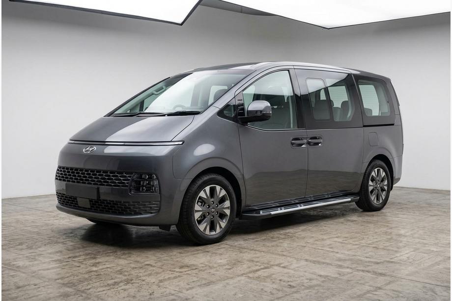 Hyundai Staria 2021- гг. Боковые Подножки Sunrise (2 шт., Алюминий) Image
