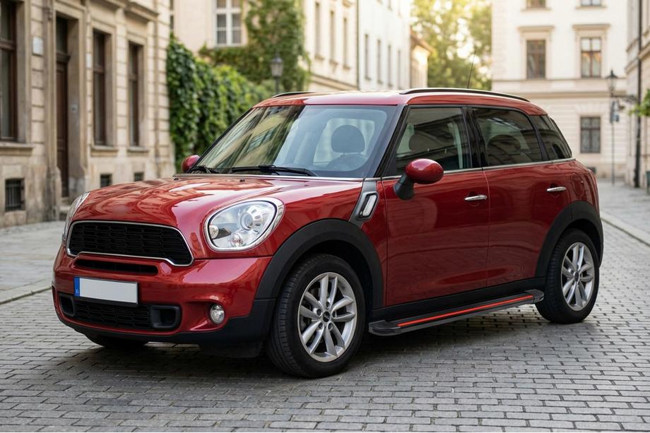 Mini Countryman R60 2010-2017 гг. Боковые Подножки Maya Red (2 шт., Алюминий) Image