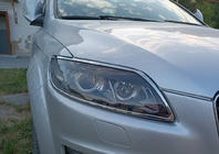 Audi Q7 2005-2015 гг. Хром Накладки на Фары (2 шт) фото 2