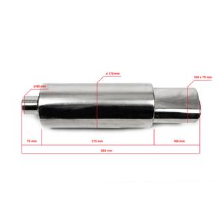 Спортивный выхлоп задняя часть BLMR314-1 фото 2