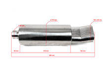 Прямоточный выхлоп задняя часть BLT313-1 фото 2