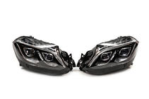 Mercedes GL/GLS сlass X166 2012-2019 гг. Передние фары (для переоборудованных автомобилей с GL на GLS, комплект 2 шт.) фото 1