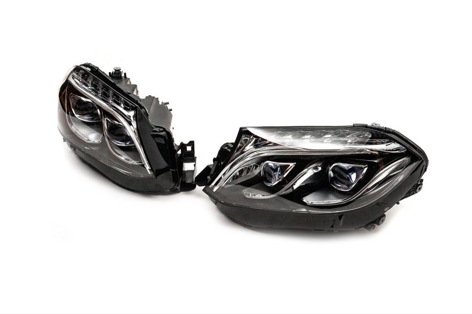 Mercedes GL/GLS class X166 2012-2019 гг. Передние фары Halogen to LED (для переоборудованных авто с GL в GLS, 2 шт.) Фото 2