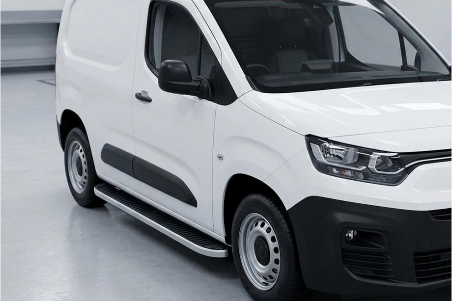 Toyota Proace City 2016- гг. Боковые Подножки Tayga Grey (2 шт., Алюминий) Фото 1