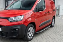 Toyota Proace City 2016- гг. Боковые пороги Bosphorus Grey (2 шт., алюминий) фото 1