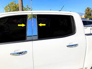 Ford Ranger 2011-2022 гг. Накладки на дверные стойки из нержавеющей стали фото 1