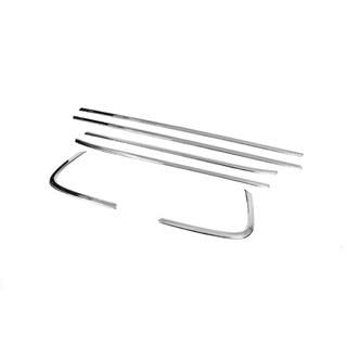 Нижние молдинги окон (6 шт., нержавейка) Kia Optima 2010-2016 гг. фото 3