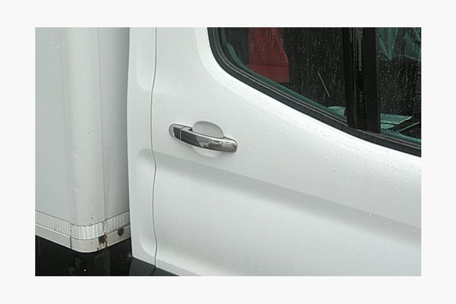 Ford Transit 2014- гг. Хромированные Накладки на Ручки Carmos (Нержавейка) 3 Ручки Фото 10