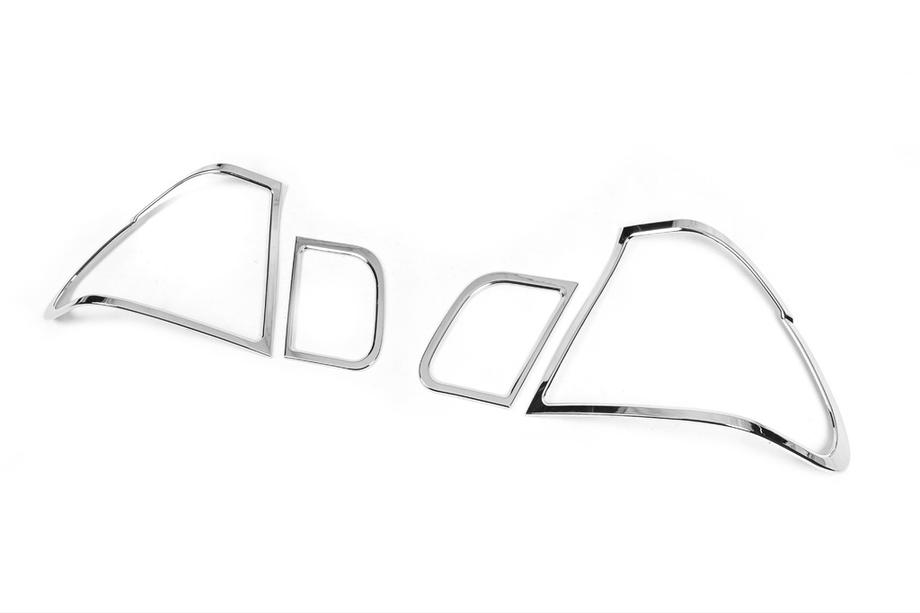 BMW 3 серия E46 1998-2006 гг. Хромированные накладки на задние фонари (2 шт) Image