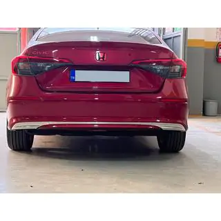 Накладка на задний бампер Нержавейка (Sedan) фото 1