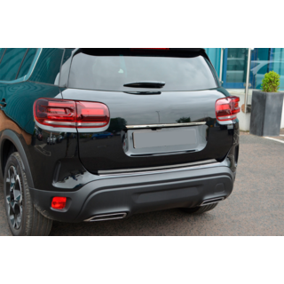 Хромированная накладка над номером (нержавейка) фото 4