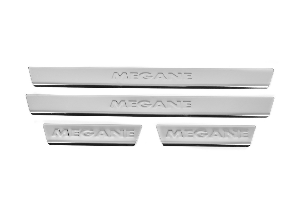 Накладки на пороги Carmos V2 (4 шт, нерж) для Renault Megane IV 2016-2025 рр