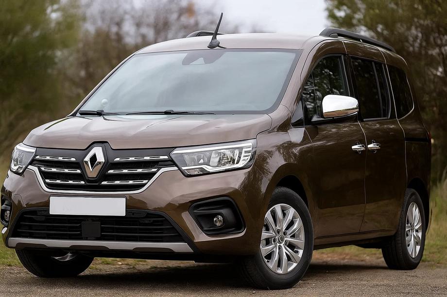 Renault Kangoo/Express 2021- гг. Хромированные Накладки на Ручки (4 шт., Нержавейка) Image