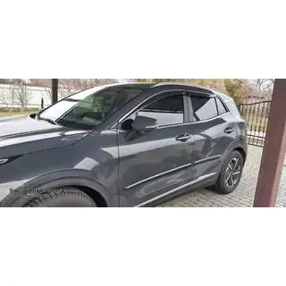 Ветровики окон с хромированным молдингом Niken (для SWB, 4 шт.) фото 3