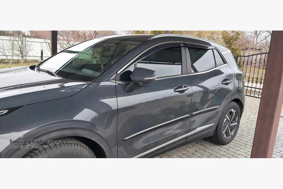 Kia Sportage 2021- гг. Ветровики окон с хромированным молдингом Niken (для SWB, 4 шт.) Фото 3