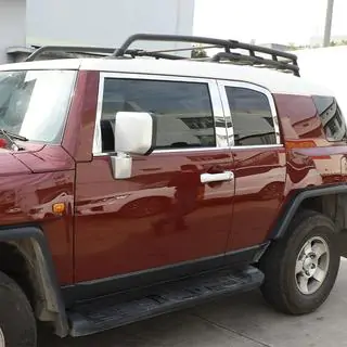 Комплект молдингов на окна нержавейка 16 шт Toyota FJ Cruiser 2006-2022 гг. фото 2
