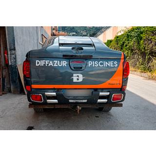 Задняя Защита D124537 (Нержавейка) фото 1