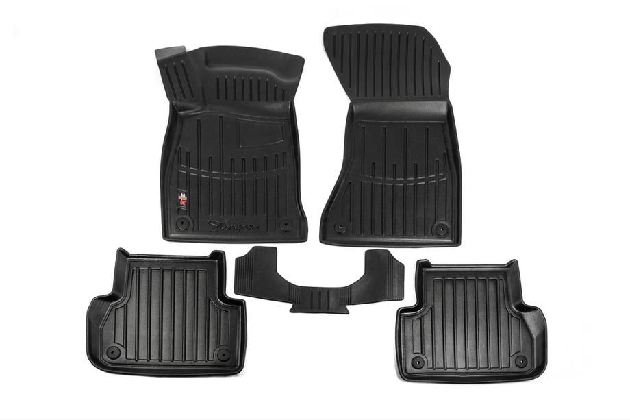 Audi A4 B9 2015-2024 гг. Коврики резиновые Stingray 3D (5 шт, полиуретан) Image