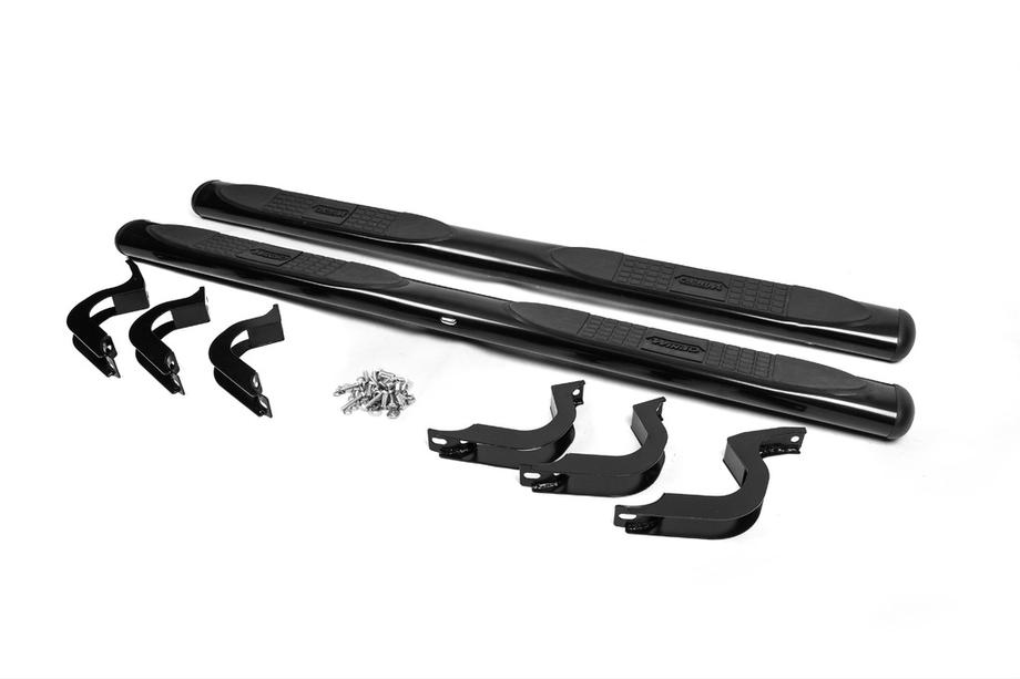 Toyota FJ Cruiser 2006-2022 гг. Боковые трубы B098602 (2 шт., нержавейка) (черные) Фото 2