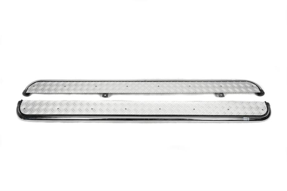 Honda CRV 2001-2006 гг. Боковые трубы HON1071 (2 шт., нержавейка) Image