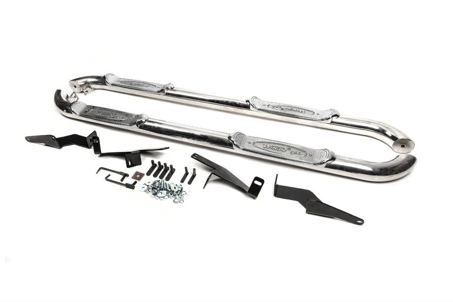 Hyundai Santa Fe 2 2006-2012 гг. Боковые трубы B130319 (2 шт., нержавейка) Фото 2